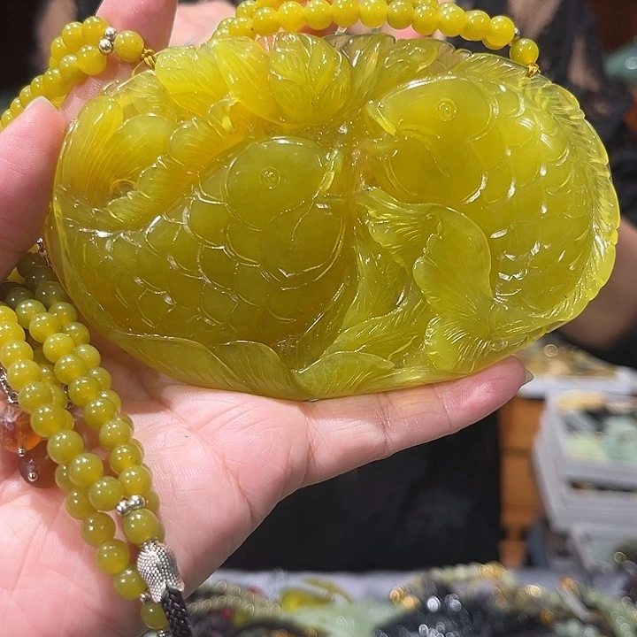未镶嵌岫玉毛衣链