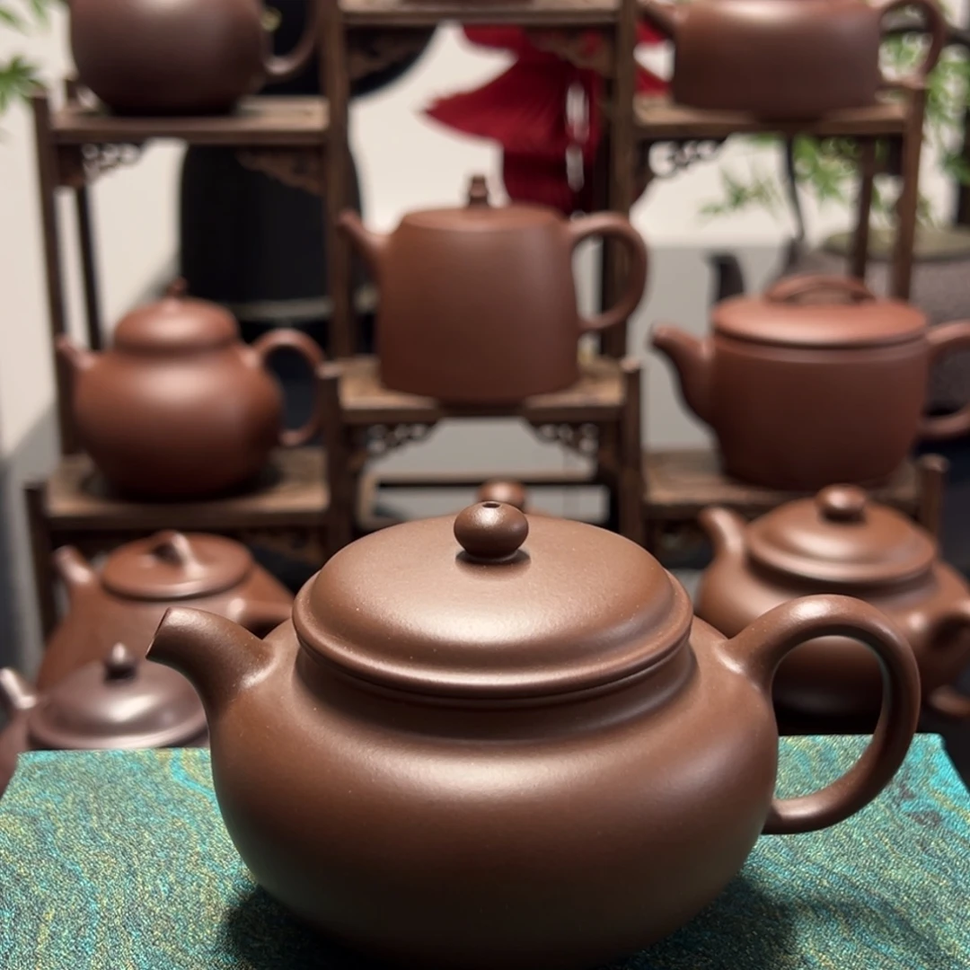 茶壶紫砂精工半手老紫泥仿古150cc