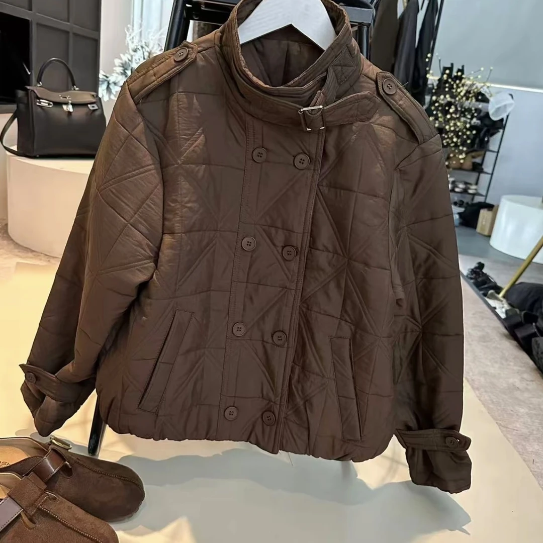 《姚家优麦汇》Y7120冬款风衣棉服设计感百搭时尚外套休闲女款