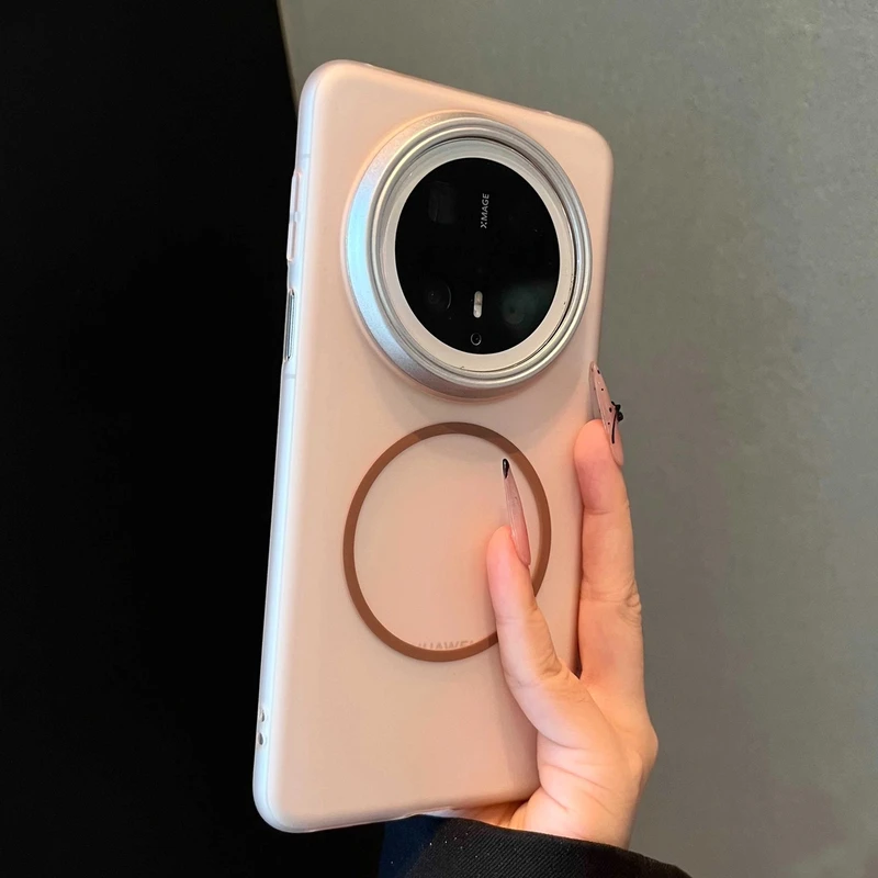 冰雾磨砂磁吸适用华为mate60pro+手机壳mate70pro简约高档pura70