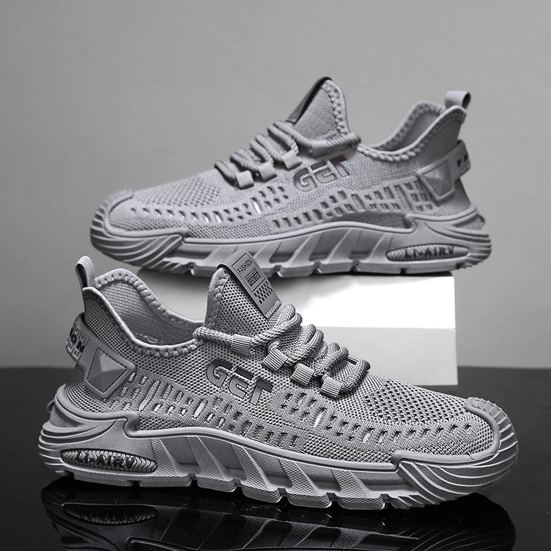 秋季透气训练飞织低帮运动跑步潮流百搭布鞋时尚休闲鞋椰子鞋男款