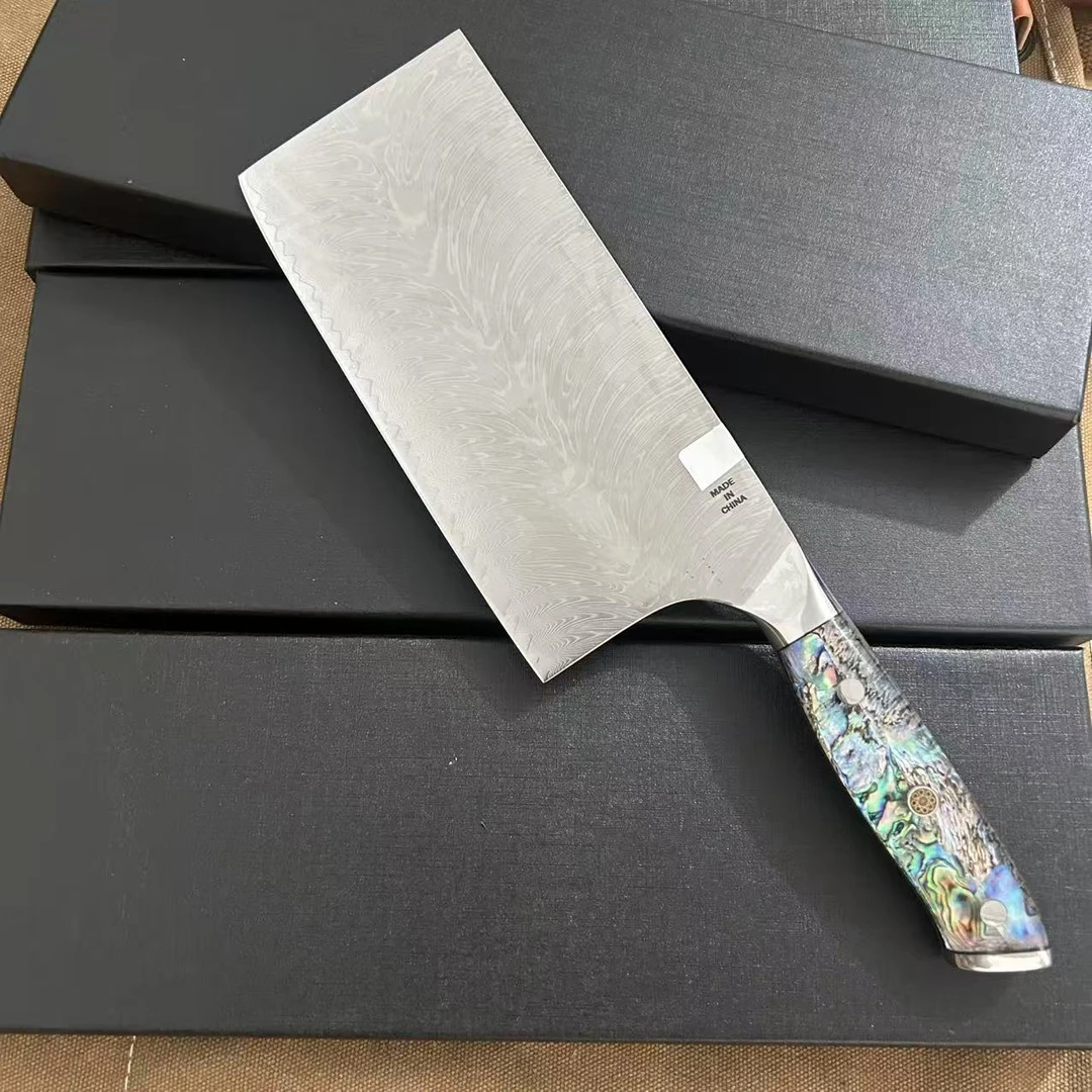 家用厨房切片刀贝壳柄大马切片