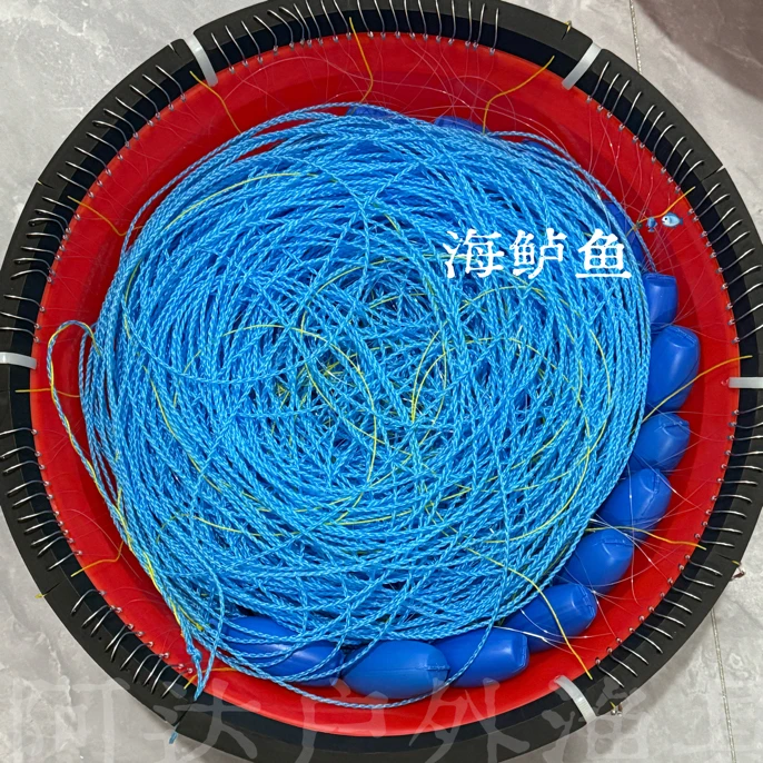 （鲈鱼米鱼）50钩100钩带盆不锈钢鱼钩浮水主线220米-440米