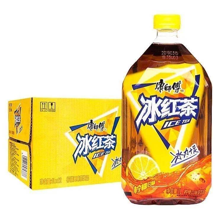 【12瓶】康师傅冰红茶1L*12瓶整箱柠檬口味饮料解渴批发特惠包邮