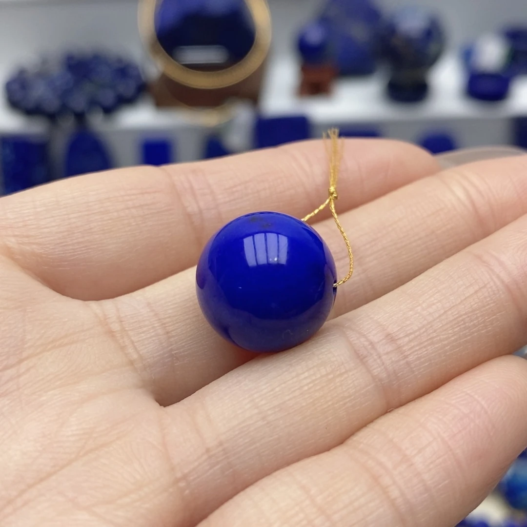 紫***菁青金石未镶嵌隔珠14.8mm