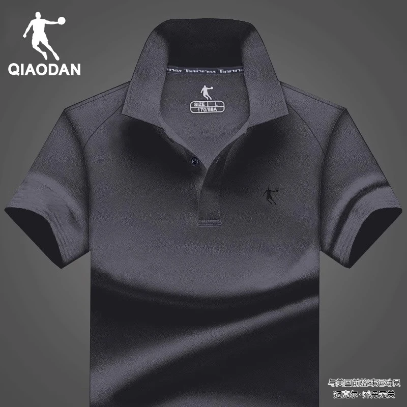 乔丹POLO衫男2025冬季新款短袖T恤休闲翻领上衣体恤有领速干半袖