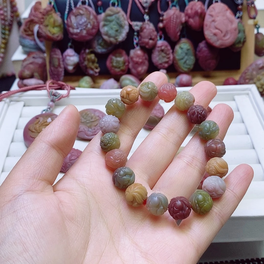 玛瑙/玉髓盐源玛瑙手链未镶嵌