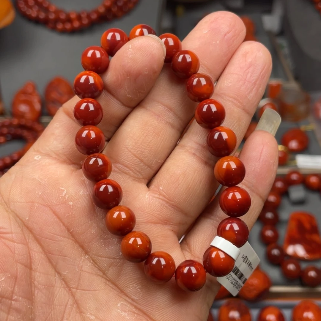 【闪购商品】南红玛瑙珠宝奇石未镶嵌子*单圈9
