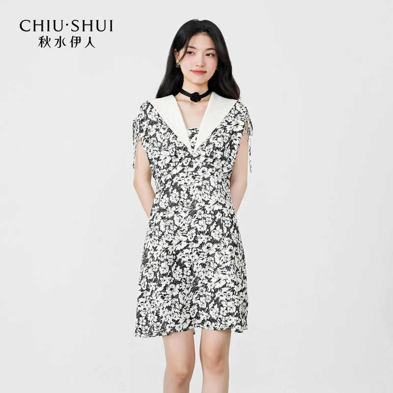 【丽公主】秋水伊人甜美风连衣裙新款女装碎花裙623205A020456