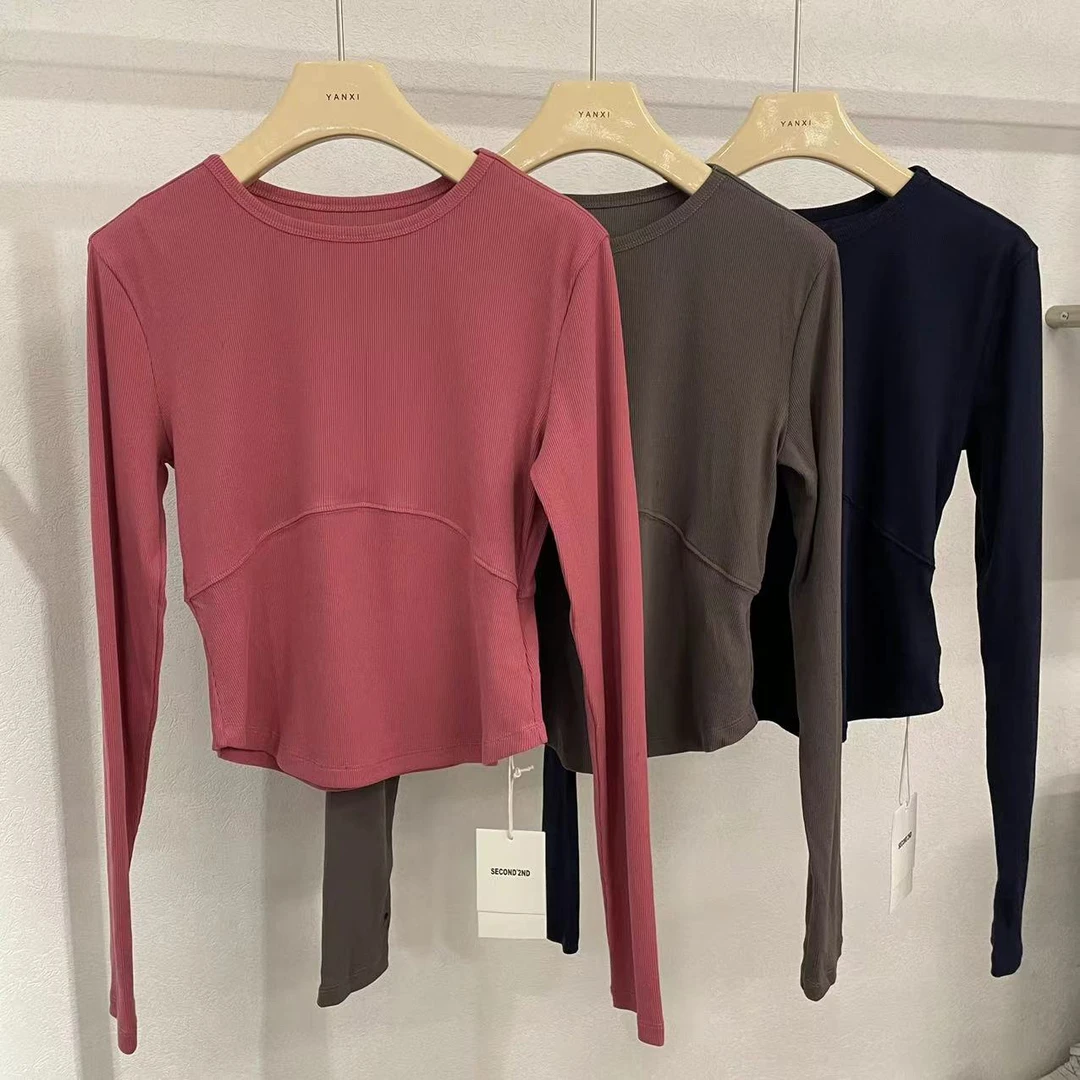 JIEJIEJIA -三色断层圆领长袖24634