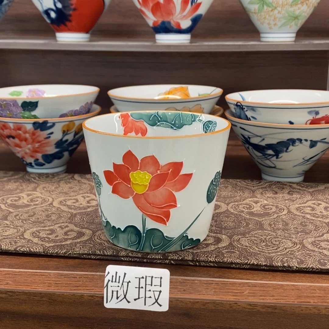 釉下彩老陶泥手工绘制