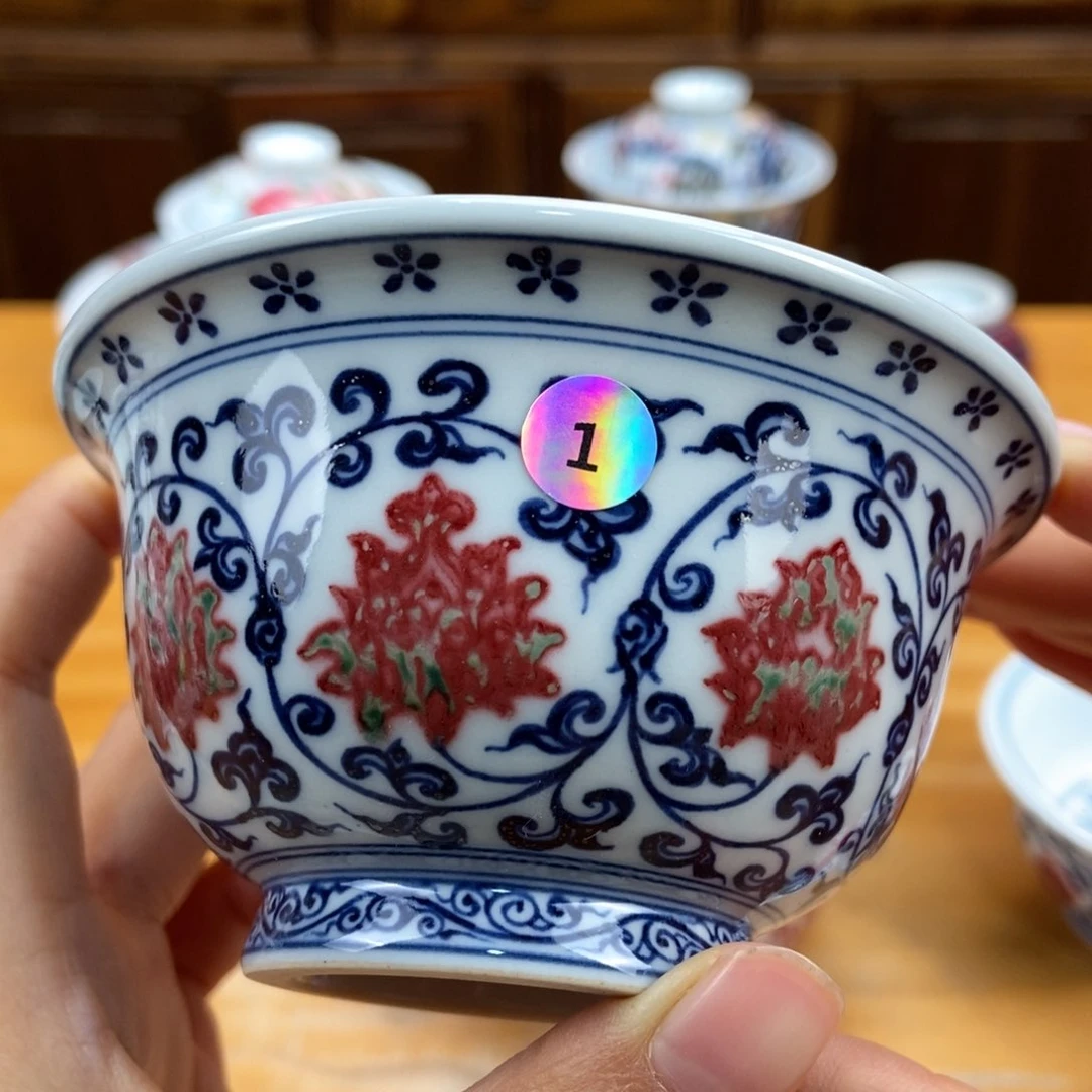 手绘现代茶具非古董