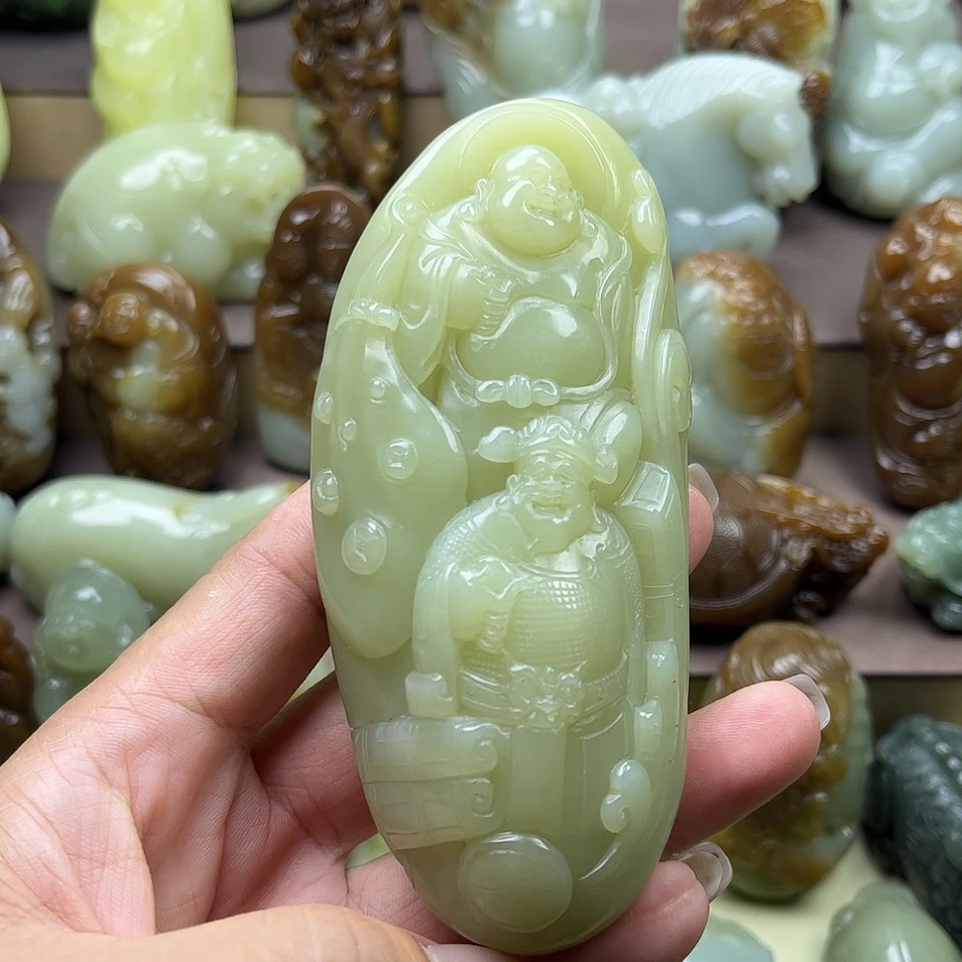 和田玉未镶嵌挂件