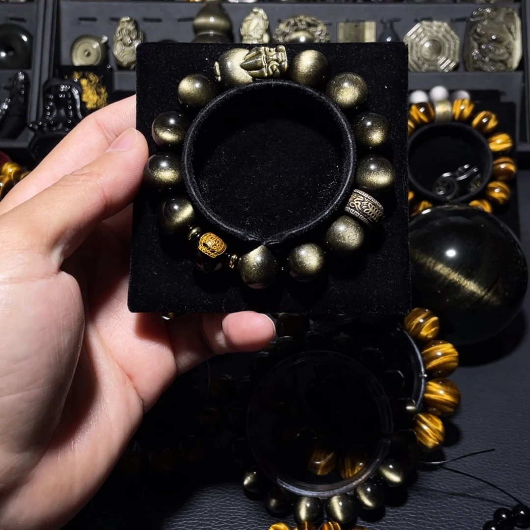 未镶嵌黑曜岩珠宝奇石海**娘