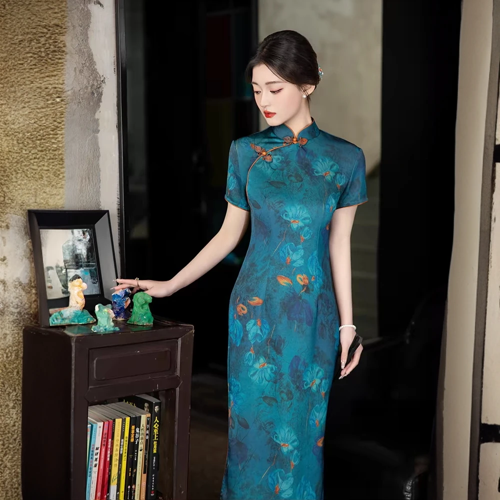 【编码下单】复古民国风2025年春夏新款妈妈日常可穿气质高端旗袍