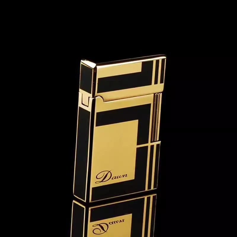 正品德瑞朗声清脆钢音超薄创意砂轮充气打火机个性创意礼品送男友