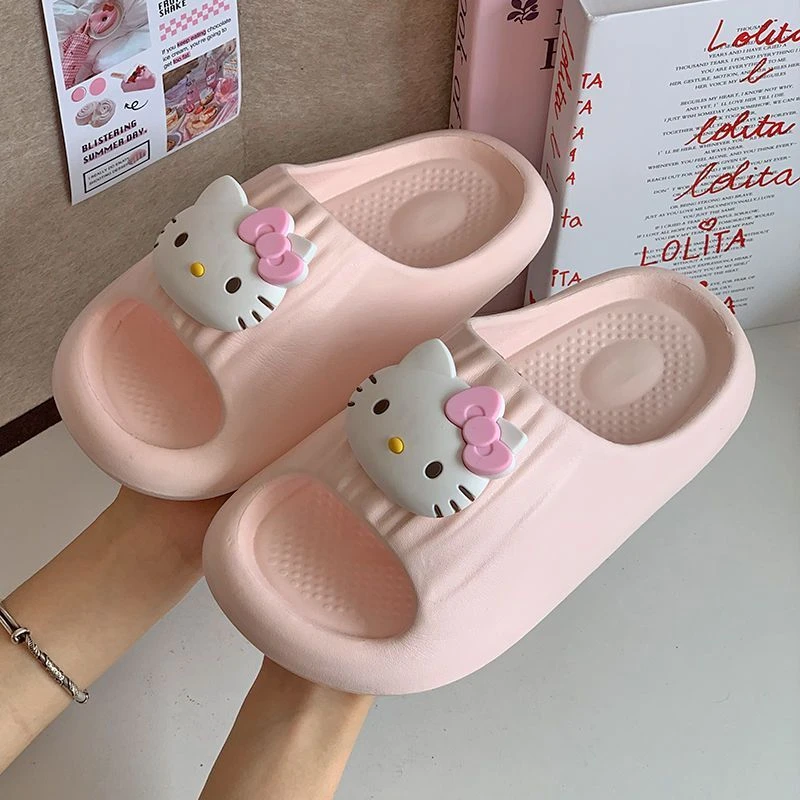 卡通可爱kt猫拖鞋女夏外穿少女心eva软底居家防滑室内凉拖鞋