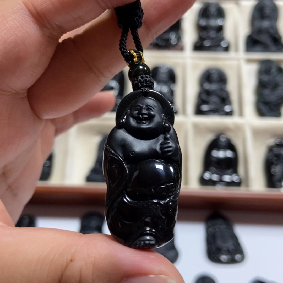 翡翠未镶嵌颈饰站佛公