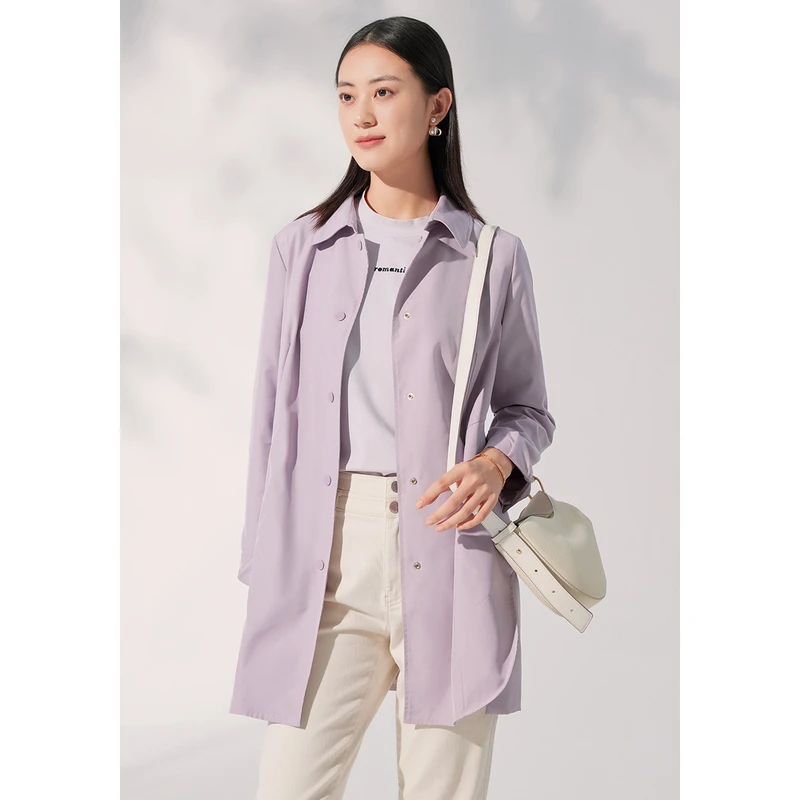 dunnu敦奴简约休闲风衣8T1F0106