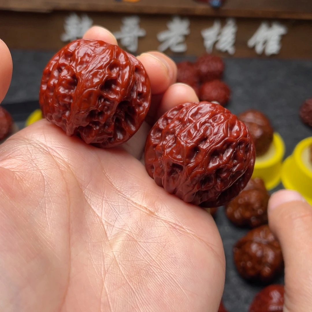 文玩核桃吊坠文玩核桃 手把件 野狼 36