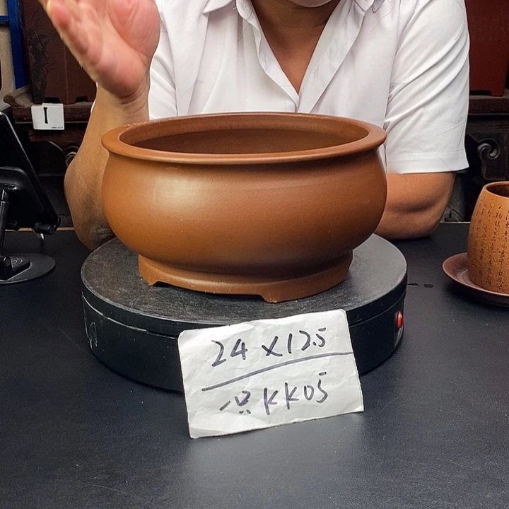 紫砂花盆货号一只KK005