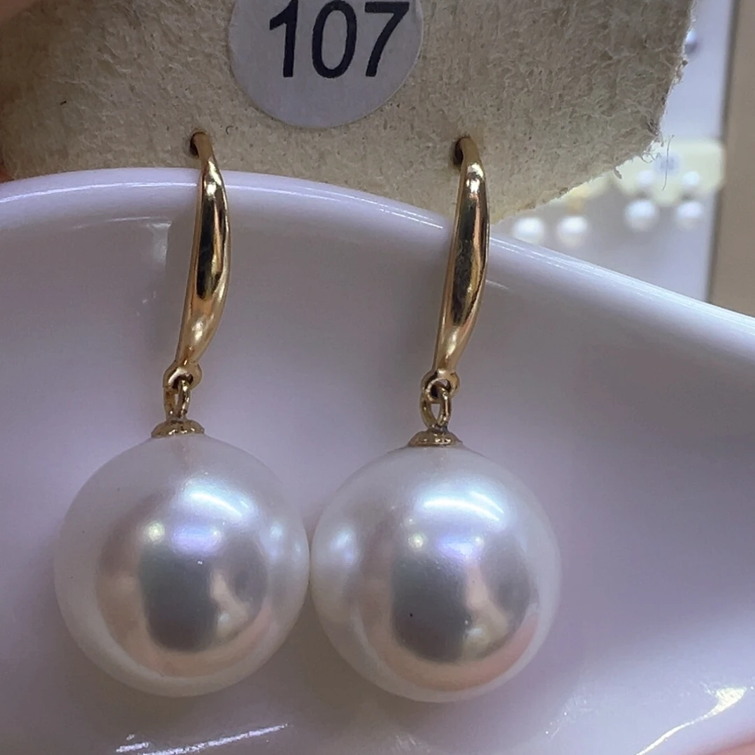 银S925镶嵌淡水珍珠耳饰