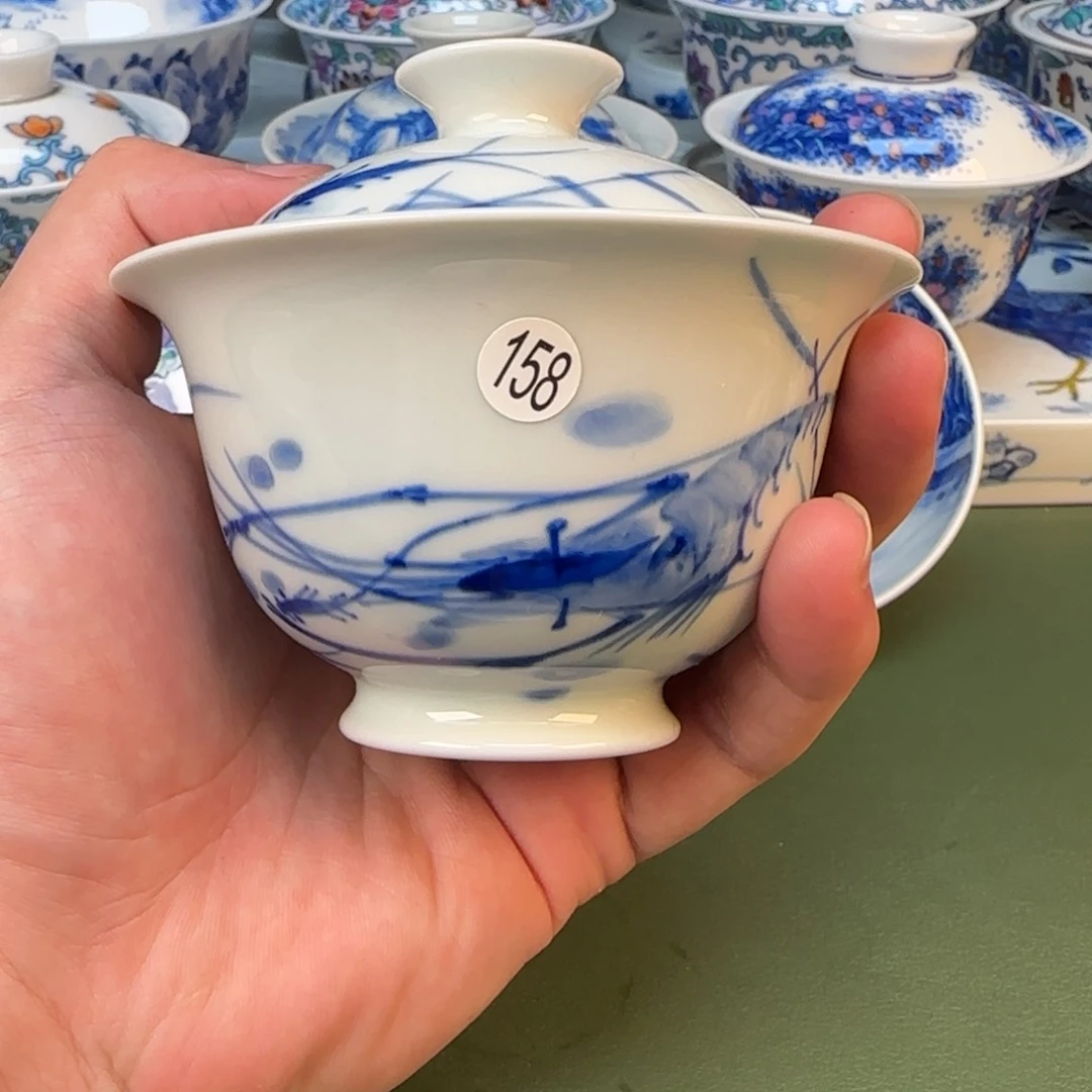 彦祖纯手工手绘茶具158
