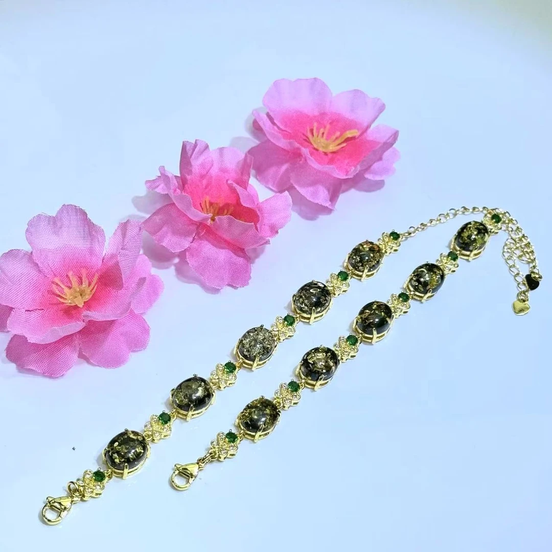 MT2898【福嘟嘟珠宝】琥珀深海海草珀手链-送礼佳品-多样性只发一件