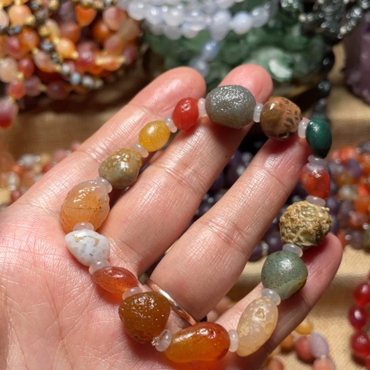 玛瑙/玉髓未镶嵌手链