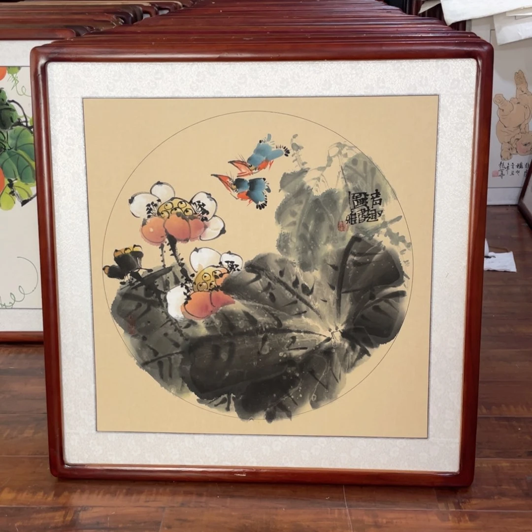 国画带框尺寸63*63厘米