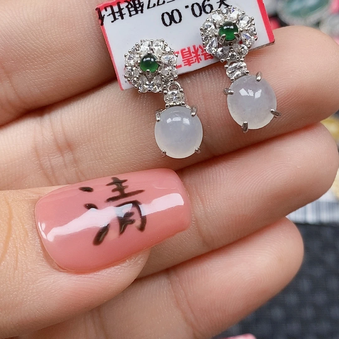 翡翠银S925镶嵌戒指