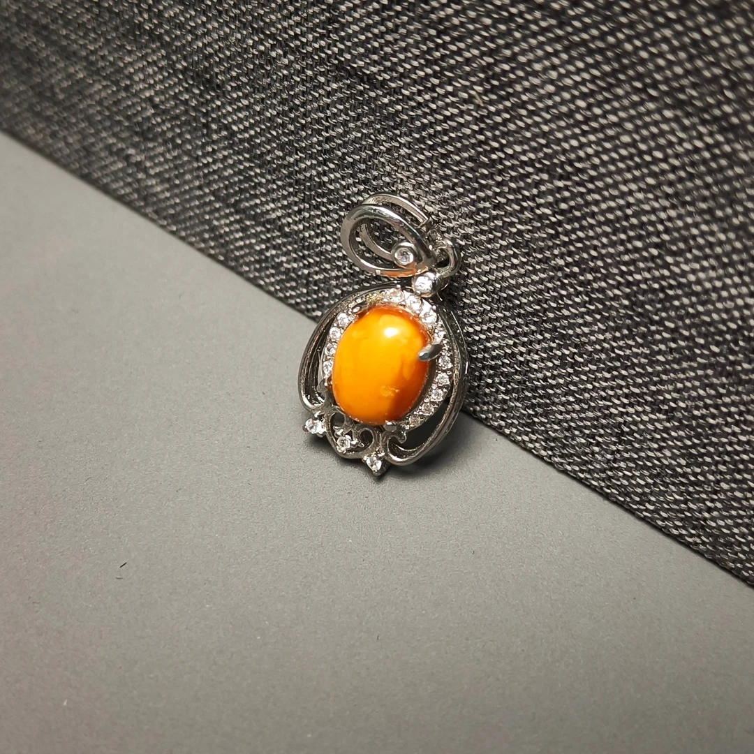 清代蜜蜡帽正/DZ161562/古玩/收藏/德州文物