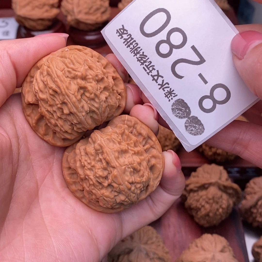 把件文玩核桃42闷白