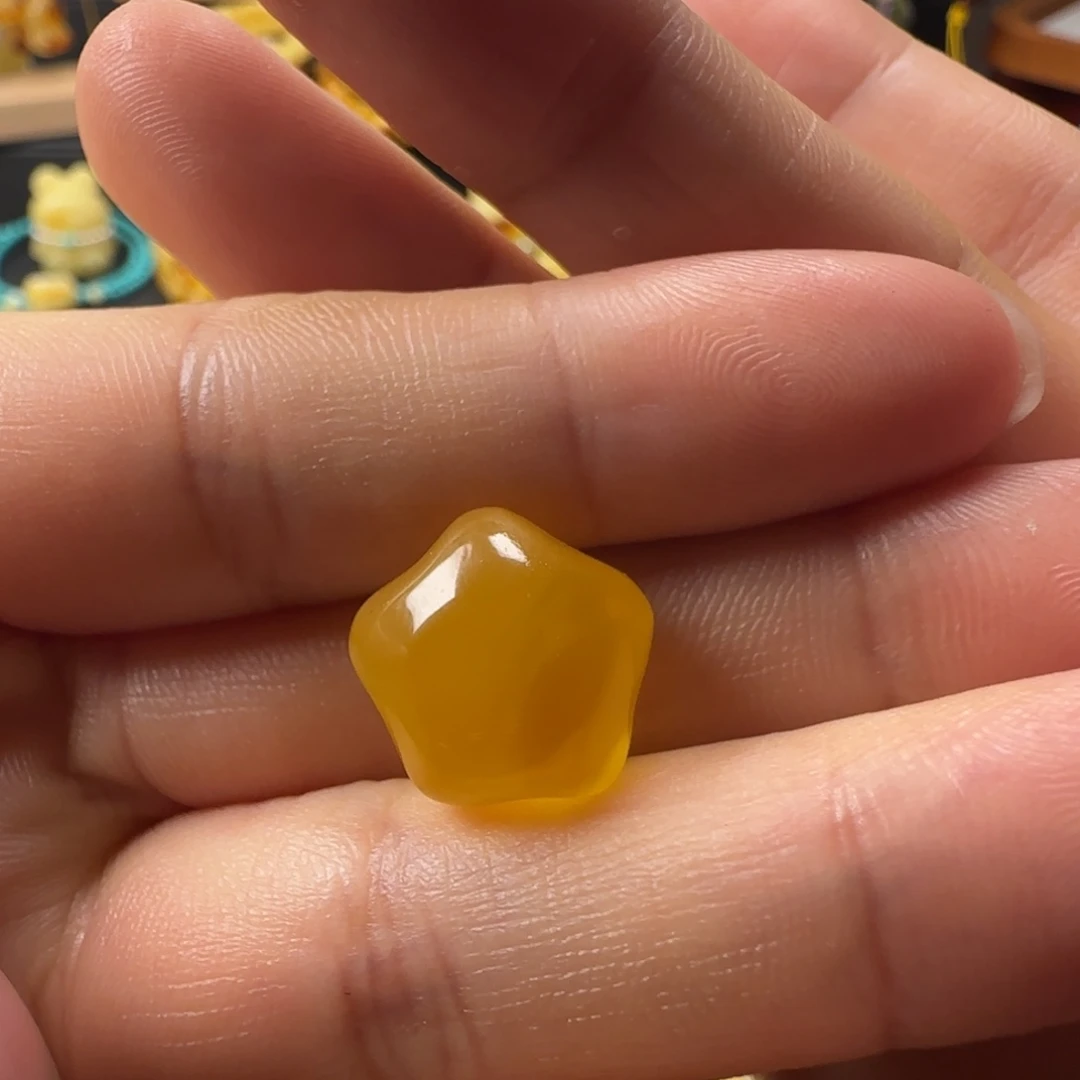 蜜蜡未镶嵌颈饰蜜蜡星星配饰