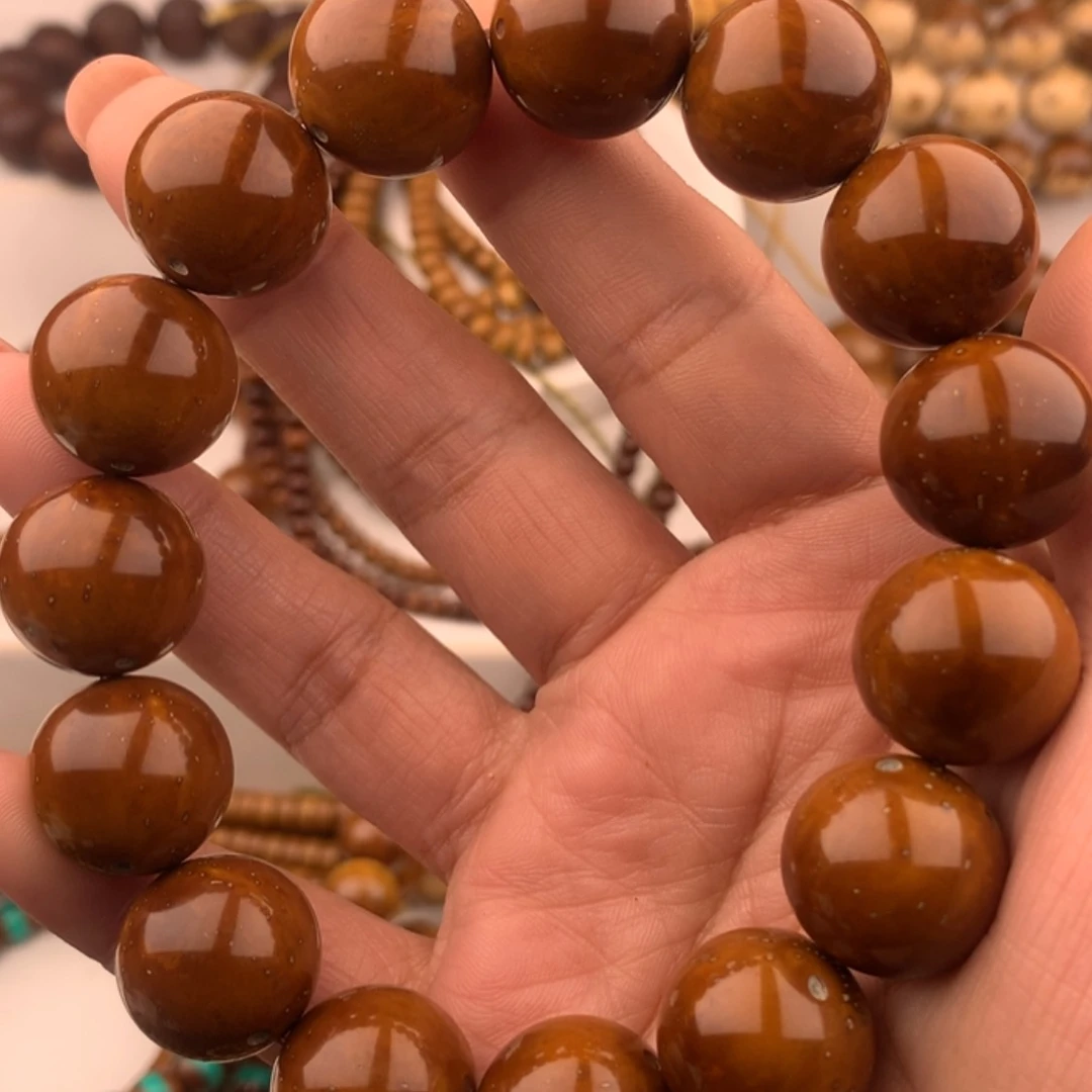 【闪购商品】紫金鼠手串冬*半实心光珠16