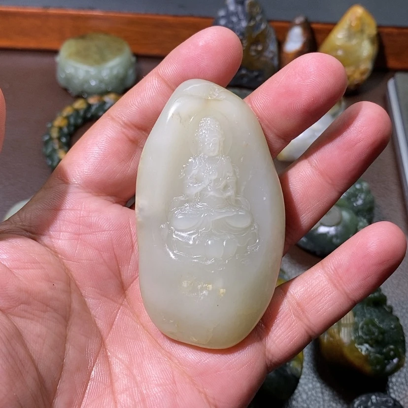 【闪购商品】和田玉未镶嵌颈饰窝*发