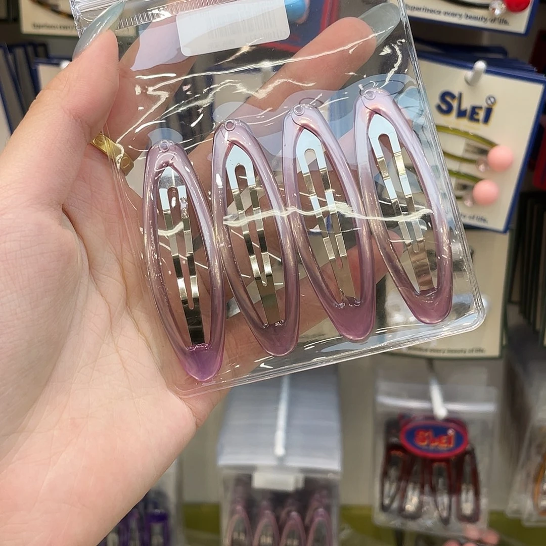 布艺非金属紫色椭圆滴油四只装