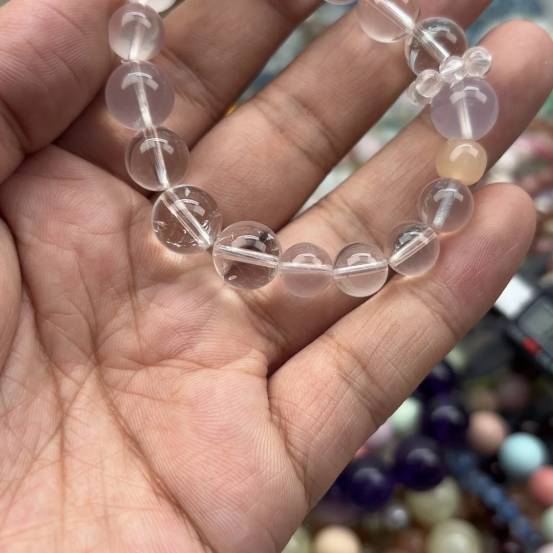 水晶手链银S925镶嵌