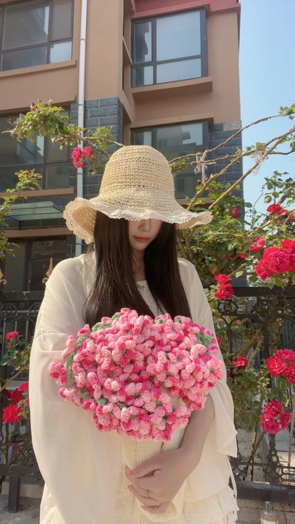 玫瑰花束diy材料包手工编制自制玫瑰情人节礼物