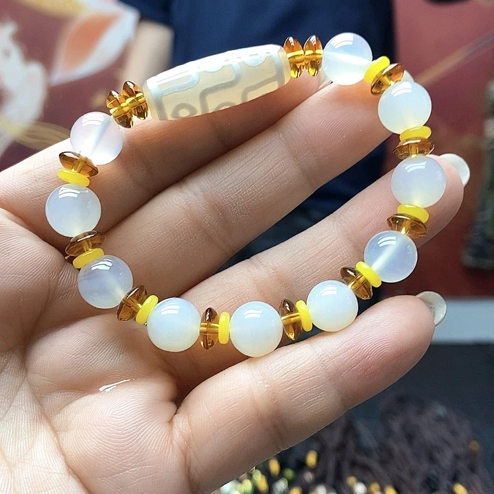 玛瑙/玉髓颈饰合金