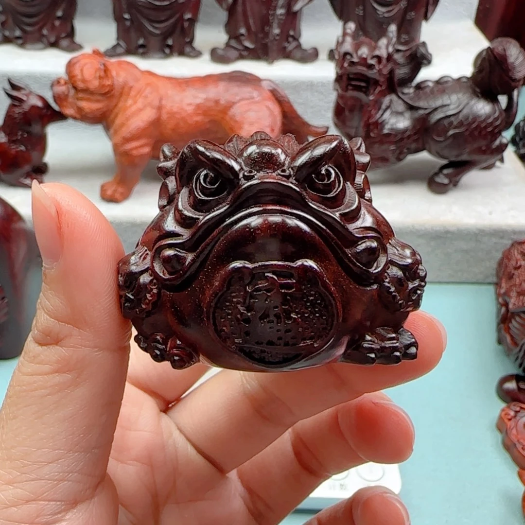 小叶紫檀把件汤**$金蟾