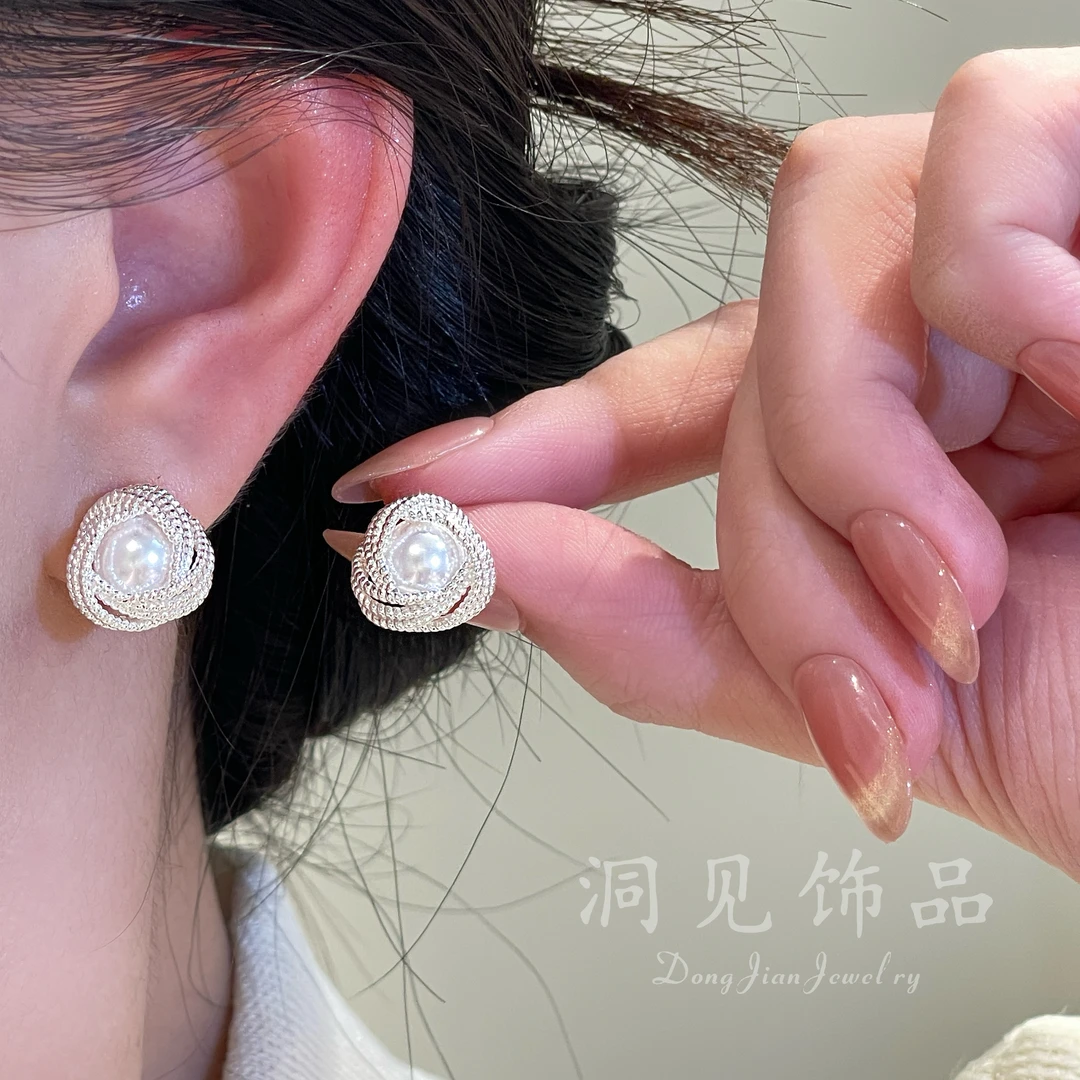【一席缠梦】简约欧美小众耳环优雅复古女耳饰耳钉ES762