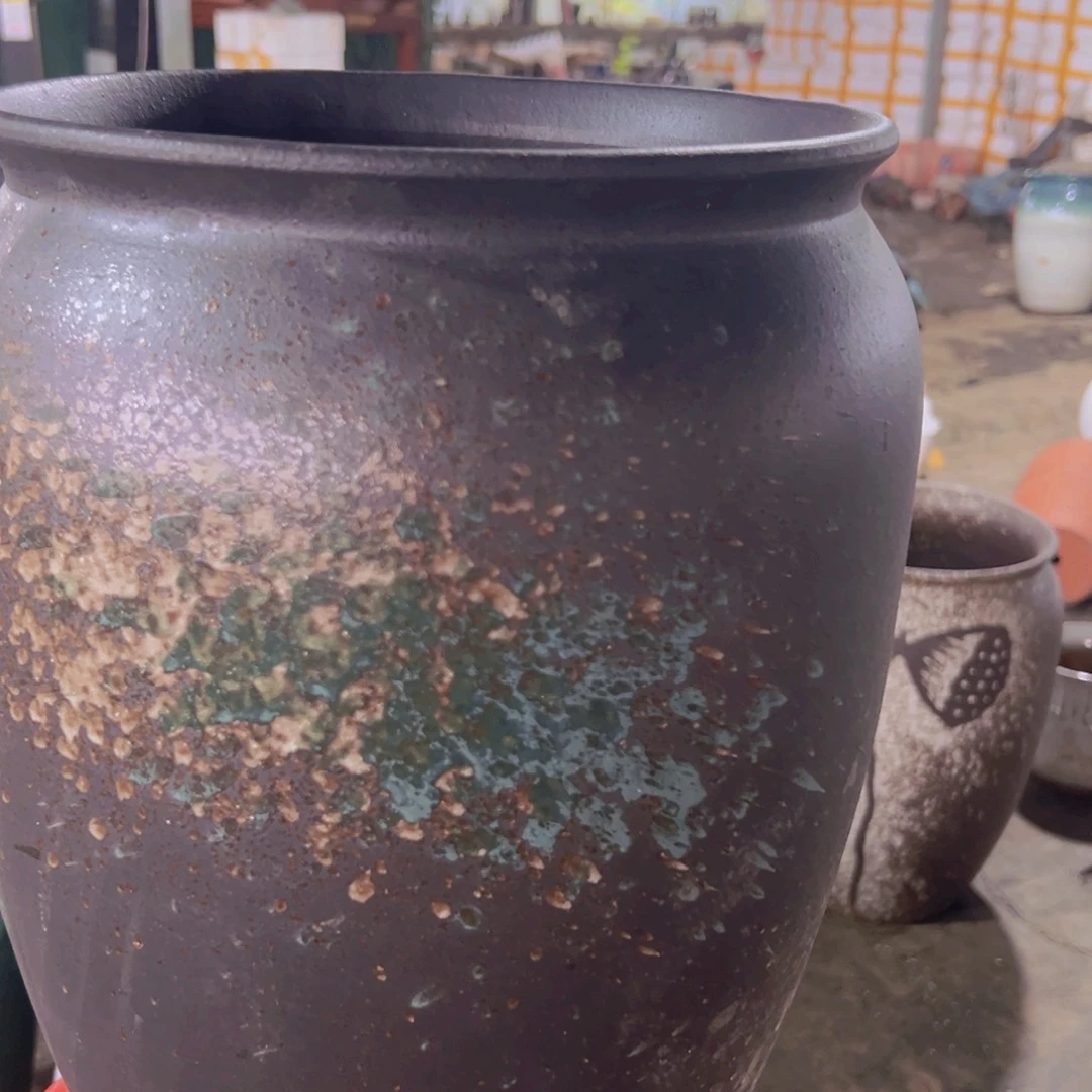 紫砂花盆高度41口径26