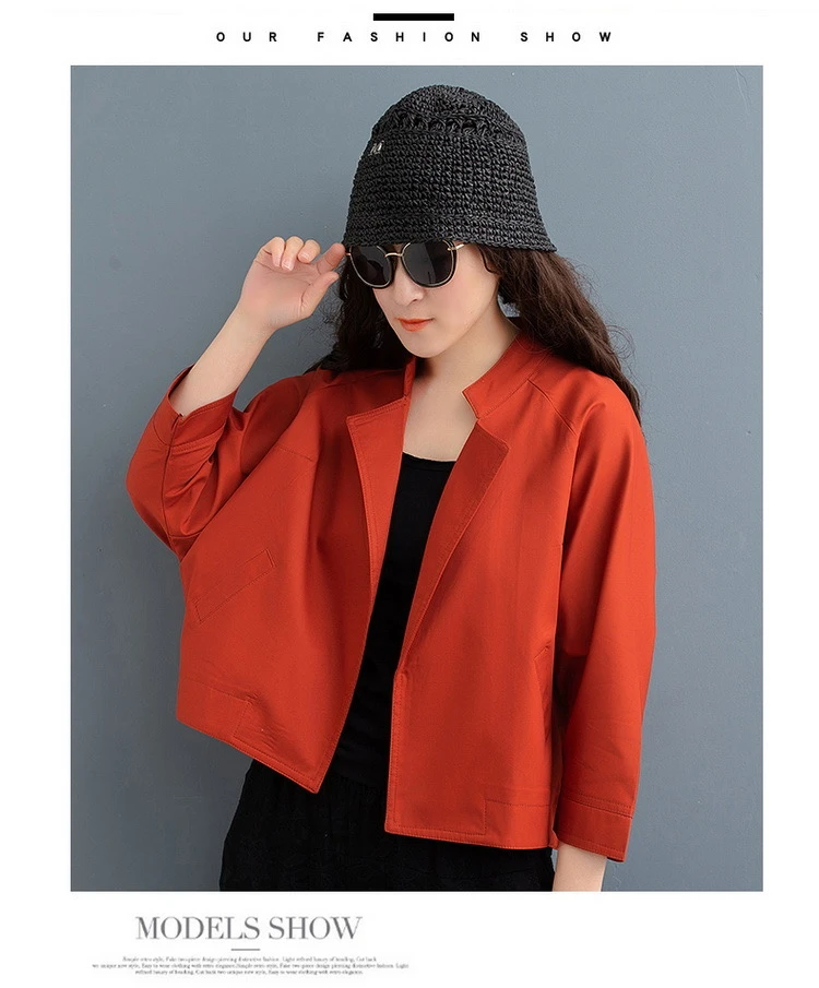 【大婷子严选】22601#2025年春季新款短款气质时尚休闲宽松外套百搭
