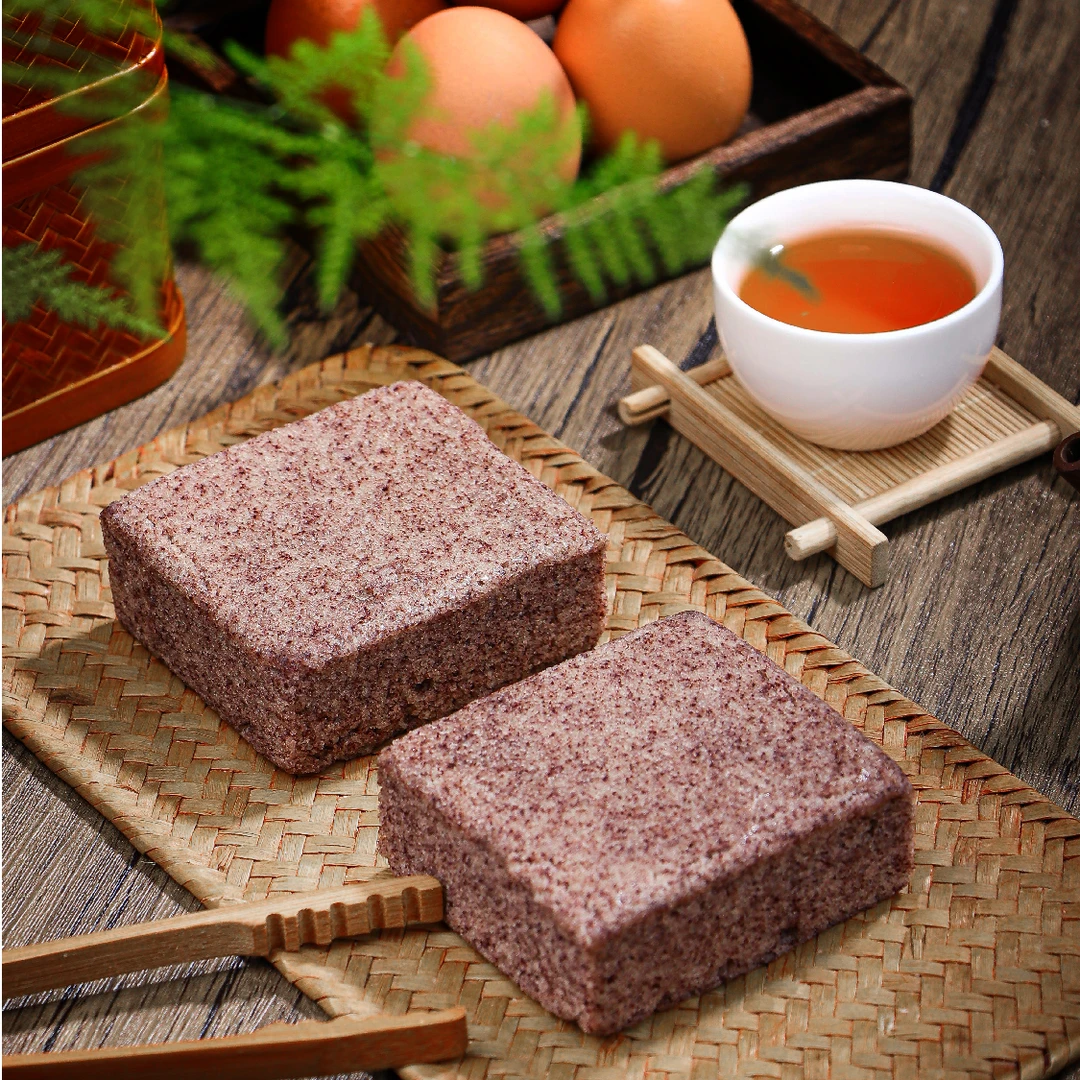 【有蔗糖/黑米糕】早餐糕点老人吃的零食上海特产黑米糕代餐小零食