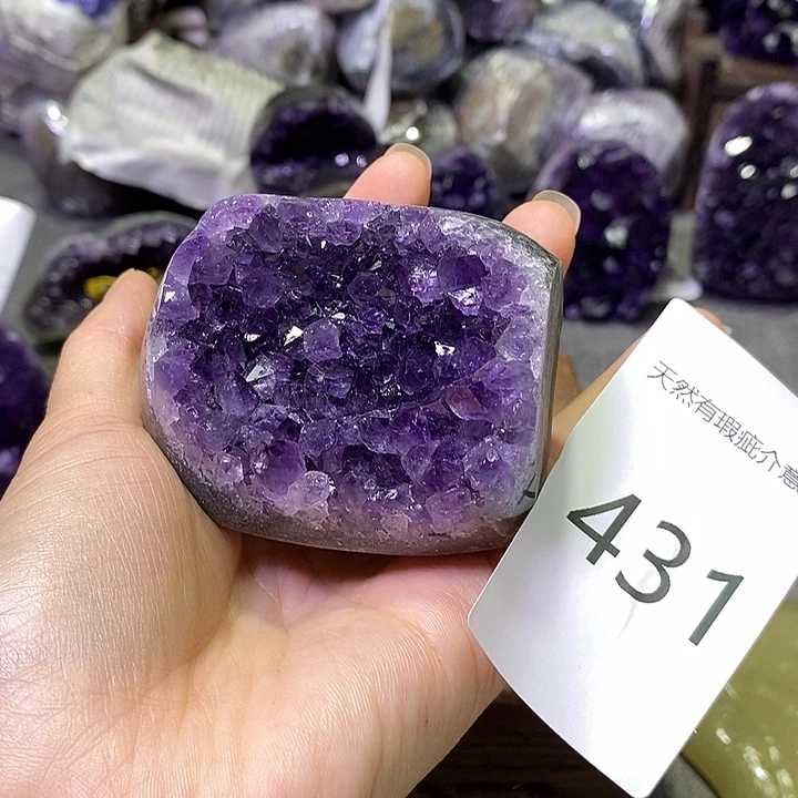 紫晶未镶嵌珠宝半成品