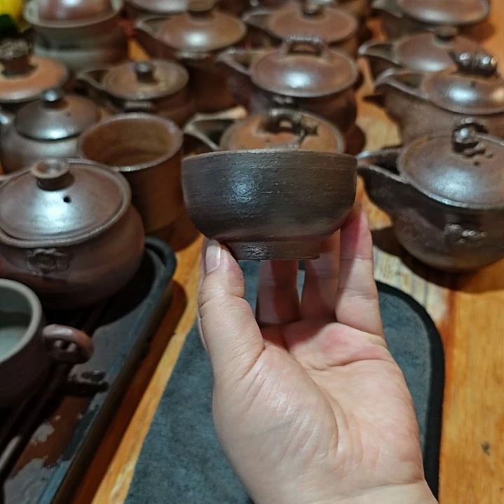 粗陶小茶杯小茶杯