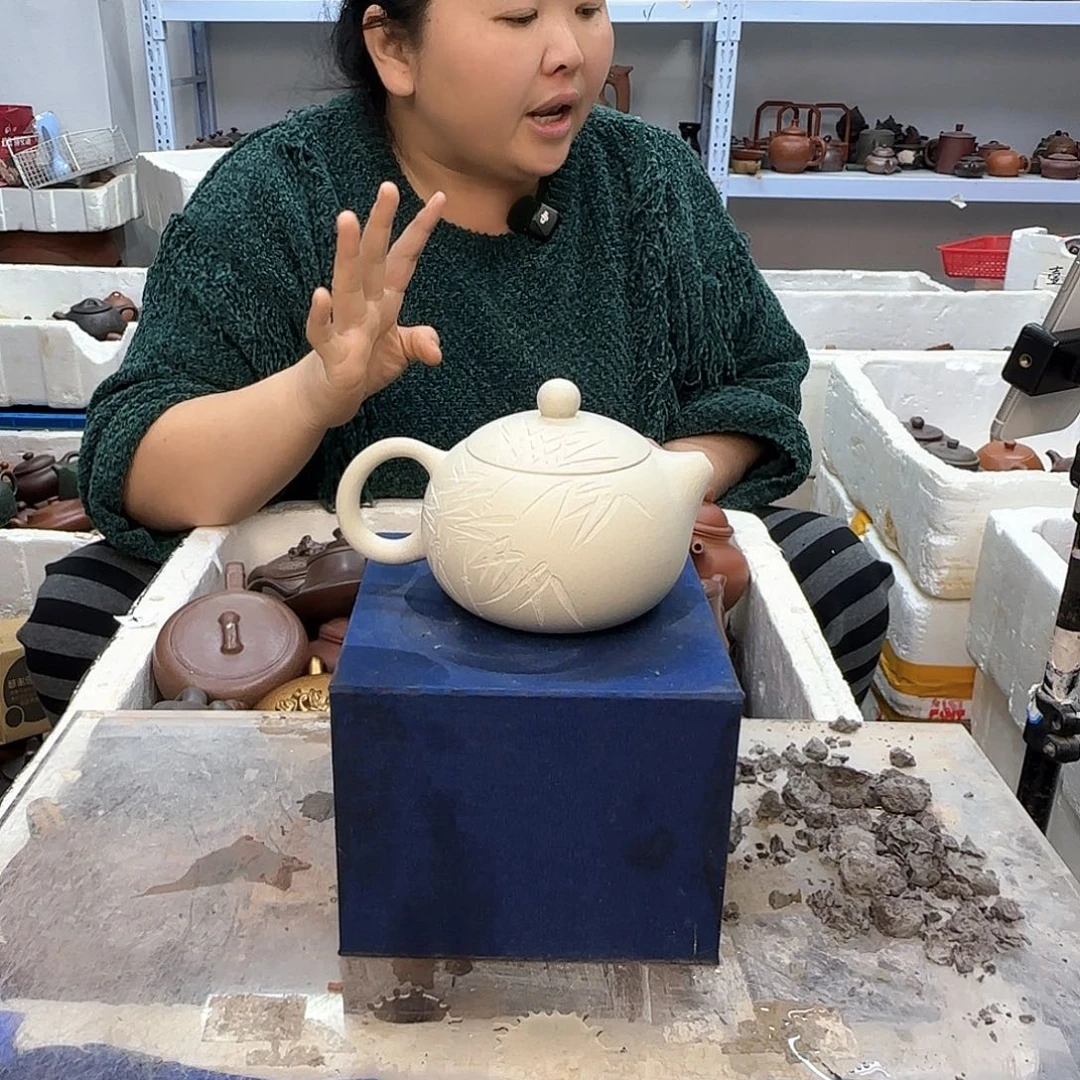 茶壶紫砂宜兴紫砂壶瑕疵处理