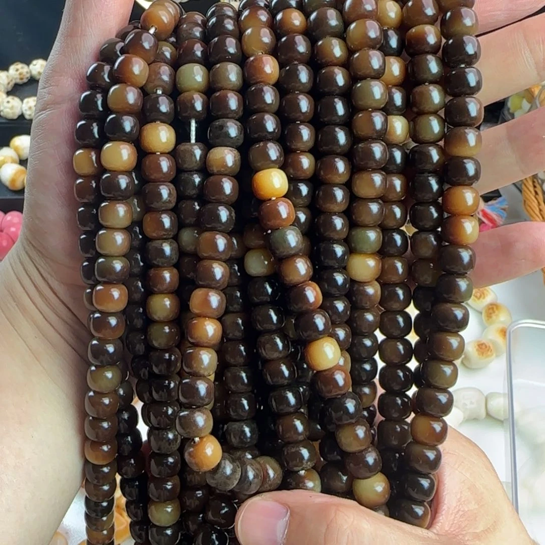 菩提根/象牙果手串8✖️10黑茶桶一条114颗