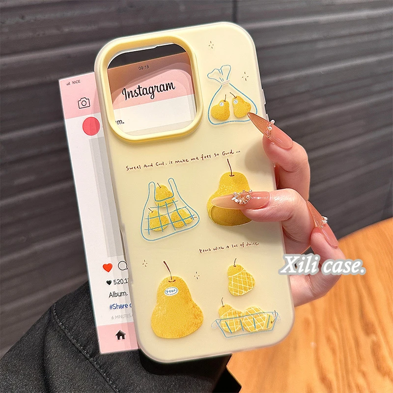 高级感ins小众油画雪梨适用iPhone16promax手机保护壳苹果15新款1